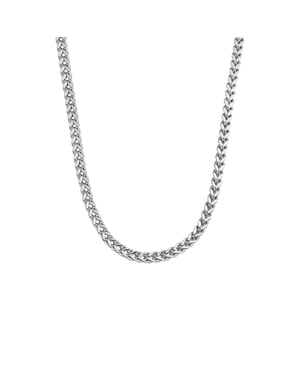 Stainless Steel Men's 20 Inch Franco 5mm Thick Chain Necklace