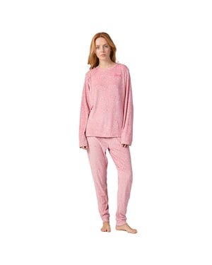 Winter pajamas long sleeve velvet MU5 women