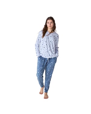 JJB4 Women's Long-Sleeved Velvet Pajamas