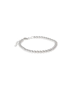 Sterling Silver Polished Bead Bracelet