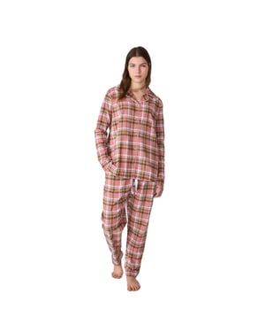 JJB3 Dampyjamas i bomull med lång ärm