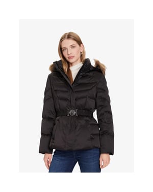 Guess Dames winterjas marina short real down zwart