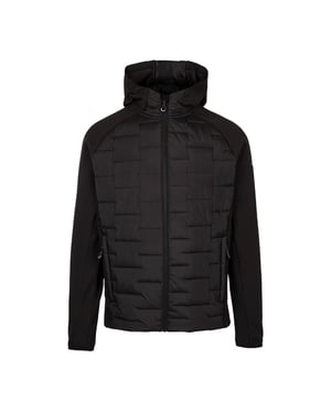 Trespass Mens Heber Hybrid Hoodie (Black)