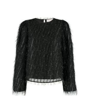 Studio Amaya Velvet blouse fluffy
