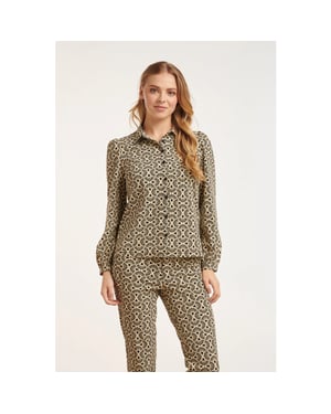 Smashed Lemon 24719 grafisch bloemenprint blousetravel kwaliteit |