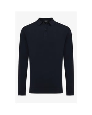 Genti Polo longsleeve cool dry donker