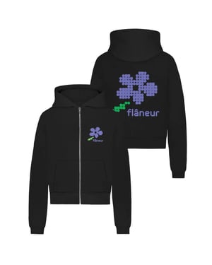 Flaneur Homme Heren pixel flower zip-up
