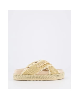 Mou Dames criss-cross rope sandal