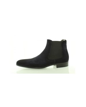 Giorgio 38204 halfhoge zwart suède laarsje met rubber zool