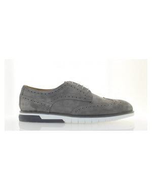 Giorgio 10103 Grijs kleurige suede veterschoen (575 Piombo)