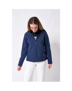 Batela Navy dames softshell jas -