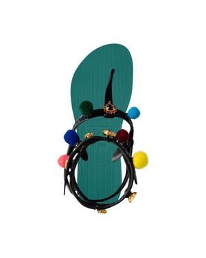 Uzurii Mystique pompom bosgroen