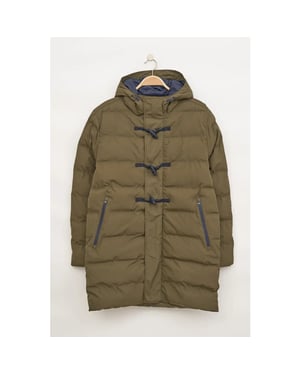 Batela Khaki puffer heren winterregenjas bloemendaal -