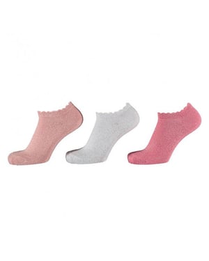In Control 866 3pack LUREX sneakersocks