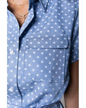 Colourful Rebel Dalia Star Shortsleeve Maxi Shirt