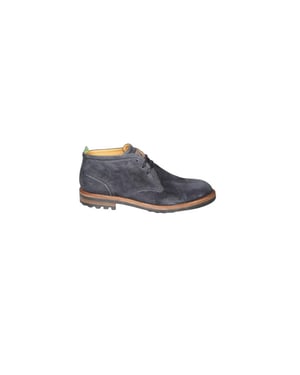 Floris van Bommel Half hoge suede veterschoenen 