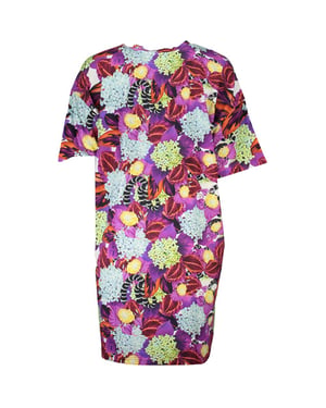 Florale Print Zijde Mini Jurk