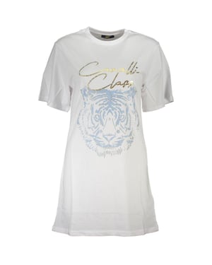 Tijgerkop Geborduurde T-shirt Jurk