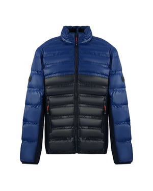 Michael Kors Penton Quilt Fibre Down Blue Jacket