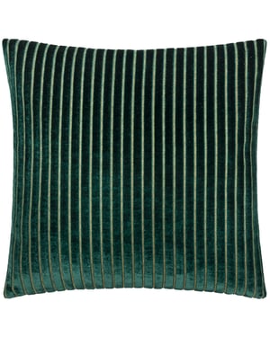 Paoletti Savoy Stripe Velvet Cushion Cover 50cm x 50cm