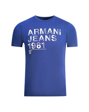 Armani Jeans 1981 Logo Blue T-shirt