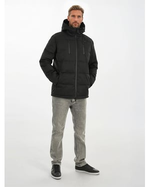 Arctic Seven Herr Vinter Quiltad Jacka AS-455 – Slitstark Outdoorjacka Med Huv & Väderskydd
