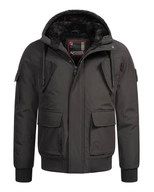 Alessandro Salvarini Herr Vinterjacka AS-432 – Klassisk Med Huv & Fleecefoder