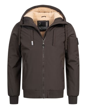 Alessandro Salvarini Herr Vinterjacka AS-431 – Varm Med Teddyfoder & Huv