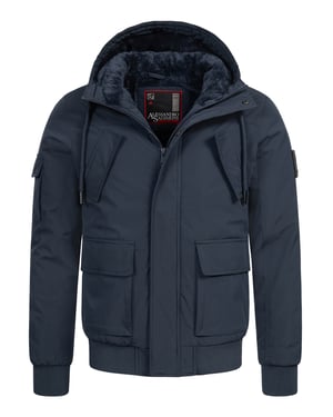 Alessandro Salvarini Herr Vinterjacka AS-432 – Klassisk Med Huv & Fleecefoder