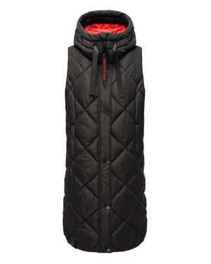Navahoo lange dames bodywarmer Schnuckel – Modern & Met Capuchon