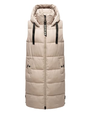 Navahoo dames lange bodywarmer Schnuffelchen – Warm & Stijlvol met Capuchon