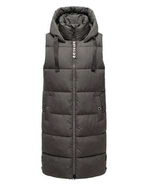 Navahoo dames lange bodywarmer Schnuffelchen – Warm & Stijlvol met Capuchon