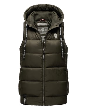 Navahoo Dames Gewatteerde Bodywarmer Kassidy – Licht & Modern met Capuchon