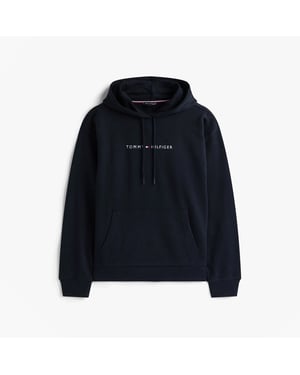 Tommy Hilfiger Th Original Logo Drawstring Lounge Hoodie Desert Sky