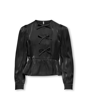 Only Kogvictoria ls bow shirt wvn -