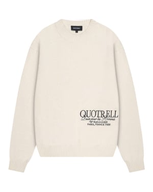 Quotrell Rico knitted crewneck ecru