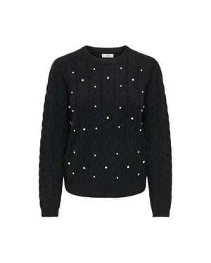 Jacqueline de Yong Jdycarmen ls o-neck pearl pullover knt -