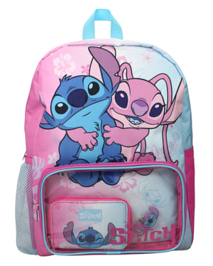 Stitch Girls Backpacks 3 Piece Set Zip Character Pink