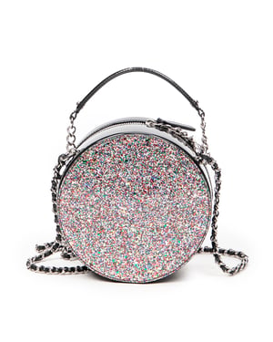 CC Round Glitter Chain Crossbody  Schoudertas