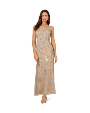 Beaded Mermaid Long Dress