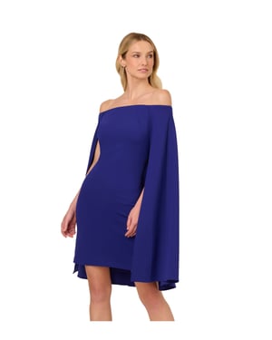 Off Shoulder Cape Dress