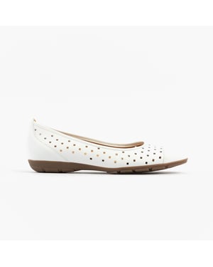 Gabor Ruffle Womens Shoes White