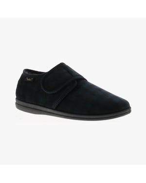Dr Keller Darren Velc Mens Slippers Navy
