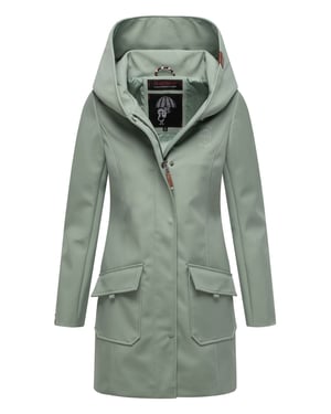 Marikoo dames softshelljas – Mayleen, waterafstotend met capuchon