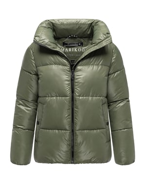 Marikoo dames winterjas Hazalee in puffer-stijl met glanzende look