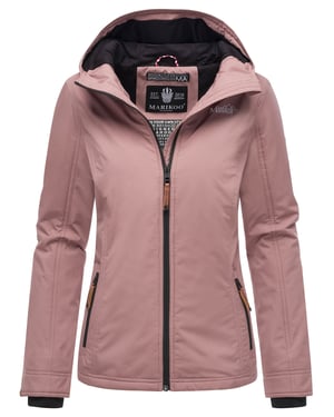 Marikoo dames overgangsjas lichtgewicht water- en windafstotend met capuchon mauve