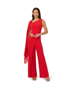 Asymmetrical Jersey Jumpsuit