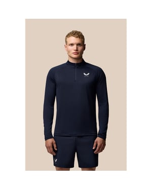 Castore Adapt Training 1/4 Zip Top Polyester Heren Blauw Actieve Kleding T-Shirts