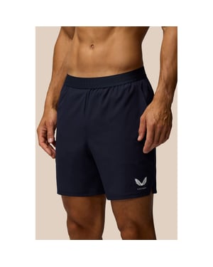 Castore Merke Lastiek Short Polyester Heren Blauwe Sportshorts