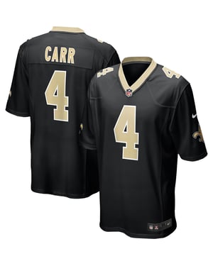 Nike NFL New Orleans Saints 4 Derek Carr Home Game Jersey